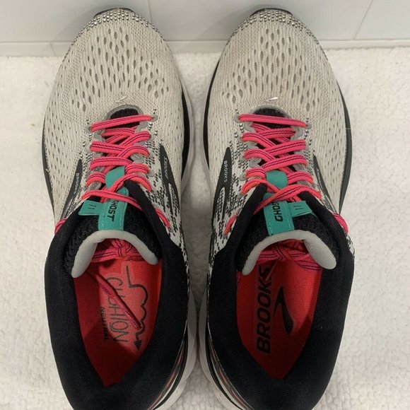Brooks Ghost 11 Pink Gray Running 1202771B192 - Picture 8 of 11